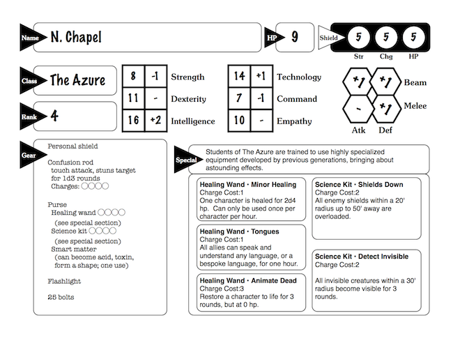 Trekpocalypse Character Sheet