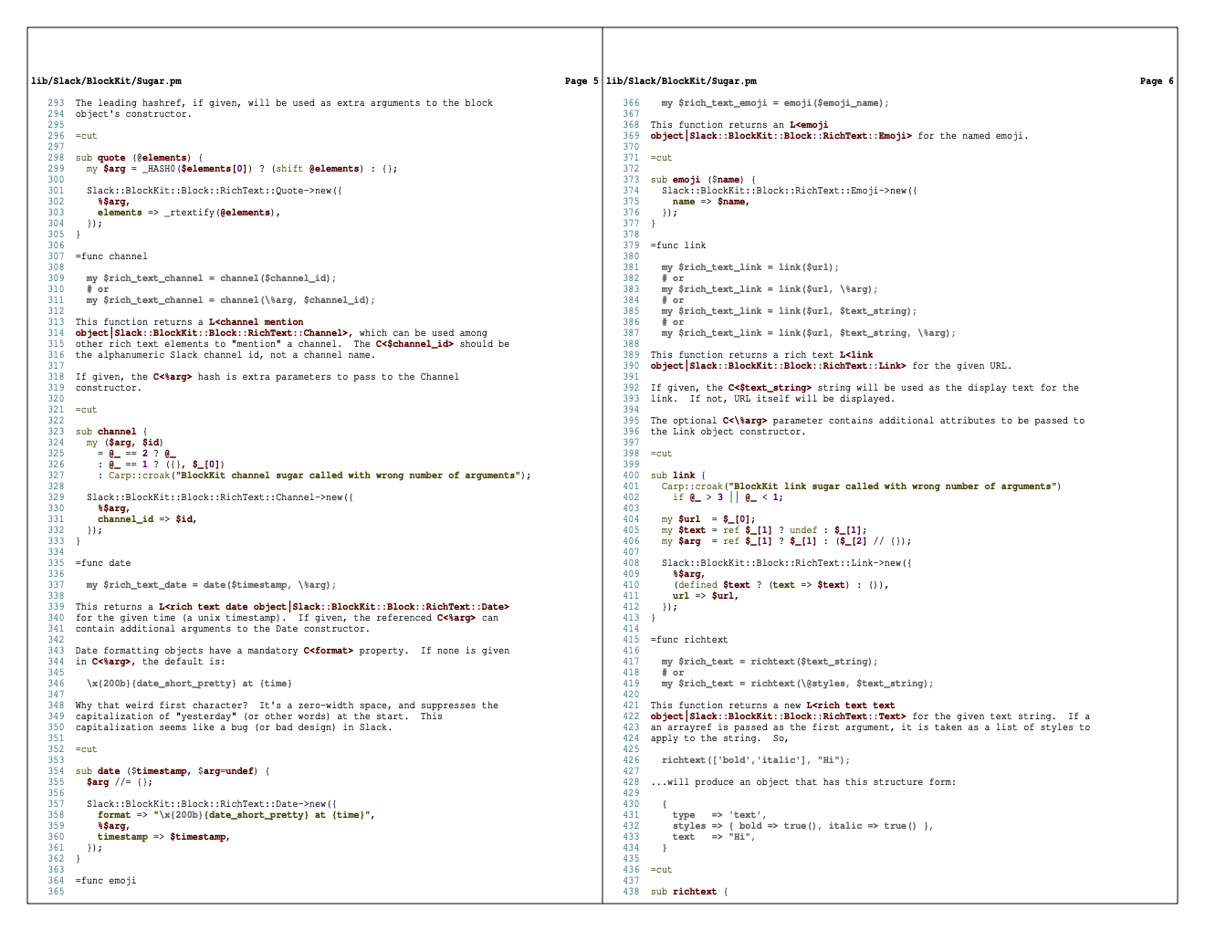 a page of code from Vim, sent through mpage